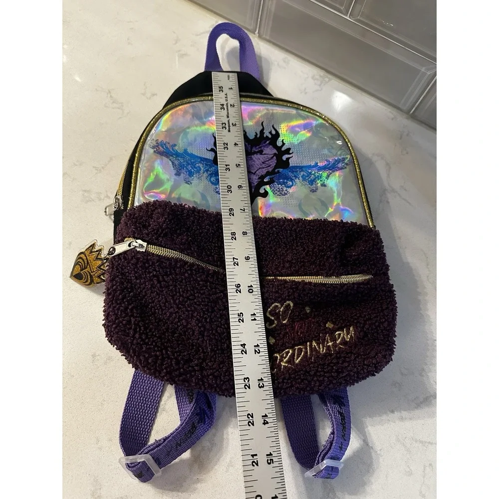 Disney Descendants3 SO NOT ORDINARY Mini Backpack Purse Purple Black BioWorld